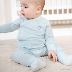 [BU Baby] (Newborn) Bộ dài tay cài chéo Bao tay chân lật Bubaby Modal BMD110802 | Quần áo  chính hãng