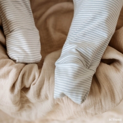 BU Baby (1M-6M) Bộ dài tay cài chéo tai gấu  Mùa Thu êm BU Cotton BCT110805 | Quần áo BU Chính hãng