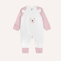 BU Baby (Newborn) Body dài tay cài chéo tai gấu Thu êm BU Baby Cotton BCT210802 | Body chính hãng