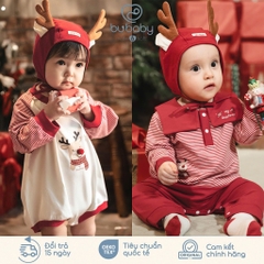BU Baby (0-18M) Set đồ Noel giáng sinh 2025 cho bé yêu Kèm hộp Quà tặng BU Cotton | Hàng chính hãng