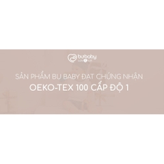 BU Baby Yếm  tròn viền bèo Siro Jacquard BU Baby ACT0122VB | Phụ kiện Chính hãng