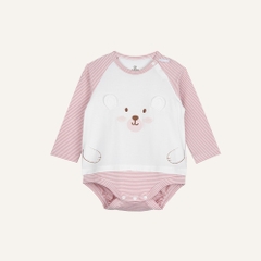 BU Baby (1-12M) Body chip dài tay cài vai Mùa Thu êm BU Cotton BCT210104 | Body chính hãng