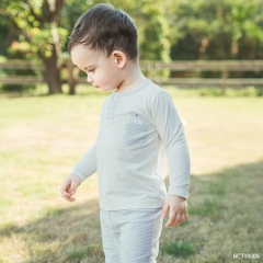 BU Baby (6M-5Y) Bộ dài tay cổ trụ Thu êm BU Cotton BCT110305 | Quần áo BU Chính hãng