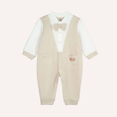 BU Baby (0-12M) Body dài tay cài giữa Giả vest Thu êm cho bé BU Baby SCT2102VE | Hàng chính hãng