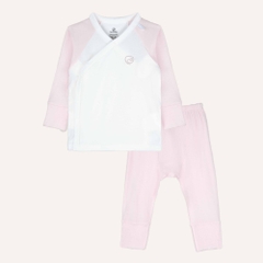 BU Baby (0-6M) Bộ dài tay cài chéo Bubaby Siro Viscose I VS110800 | Quần áo  Chính hãng