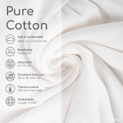 BU Baby (1M-12M) Set Body dài tay kèm cổ ren , cổ bèo bé gái mùa Thu êm Bubaby Cotton BCT2100CR | Hàng chính hãng