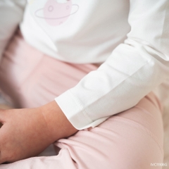 BU Baby (6M-5Y) Bộ dài tay cài sau cho bé gái BU Viscose Cotton IVC1110BG | Quần áo chính hãng