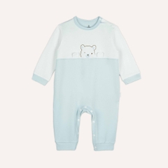 BU Baby (0-12M) Body dài tay cài vai  in gấu Bubaby Cotton SCT210100 | Body Chính hãng