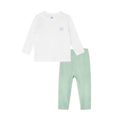 (6M-5Y) Bộ dài tay cổ tròn Thu êm Bubaby Cotton BCT110404 | Quần áo BU Chính hãng