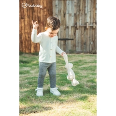 BU Baby (6M-3Y) Bộ dài tay cao cổ giả cúc giữa Thu êm BU Baby BWL1109GC | Quần áo BU Baby chính hãng