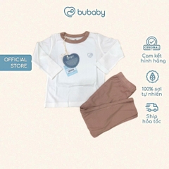 BU Baby (6M-5Y) Bộ dài tay cổ tròn Thu êm BU Siro BSR110402 BSR110406 | Quần áo BUbaby chính hãng