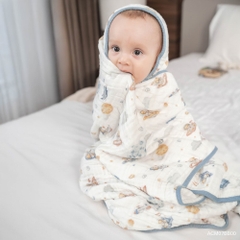 BU Baby Khăn tắm bồng bềnh 6 lớp Cotton Muslin BU Baby ACM07BB00 | Phụ kiện chính hãng