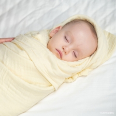 BU Baby Khăn tắm bồng bềnh 6 lớp Cotton Muslin BU Baby ACM07BB00 | Phụ kiện chính hãng