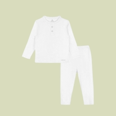 (6M-3Y) Bộ dài tay cổ trụ Thu êm BU Siro Jacquard BU Baby BSR110301 | Quần áo chính hãng