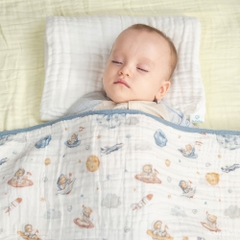 BU Baby Khăn tắm bồng bềnh 6 lớp Cotton Muslin BU Baby ACM07BB00 | Phụ kiện chính hãng