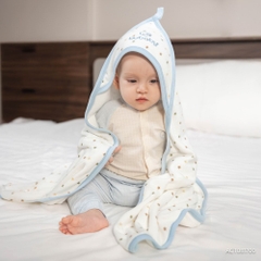 BU Baby Chăn ủ  có mũ BU Baby Cotton ACT081700 | Phụ kiện chính hãng
