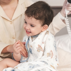 BU Baby Khăn tắm bồng bềnh 6 lớp Cotton Muslin BU Baby ACM07BB00 | Phụ kiện chính hãng