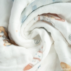 BU Baby Khăn tắm bồng bềnh 6 lớp Cotton Muslin BU Baby ACM07BB00 | Phụ kiện chính hãng
