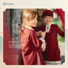 BU Baby (6M-5Y)  Set đồ Tết Cao cấp 2025 BU Linen BLN313 | Áo dài chính hãng