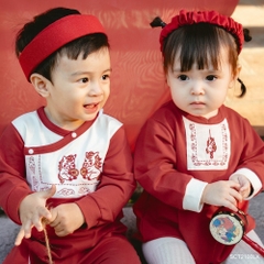 BU Baby (1M-12M) Set Body dài tay, Body chip mã Lộc Xuân BU Baby SCT2100LX | Hàng chính hãng