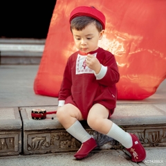 BU Baby  (1M-12M) Giày vải Tết mã Lộc Xuân cho bé trai bé gái Cotton ACT4200LX | Phụ kiện Bubaby chính hãng