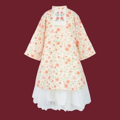 BU Baby (6M-5Y)  Set đồ Tết Cao cấp 2025 BU Linen BLN313 | Áo dài chính hãng