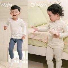 (6M-5Y) Quần legging dài + Áo dài tay cho bé trai bé gái Bubaby Siro BSR410005 | Quần áo chính hãng