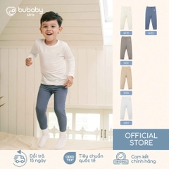 (6M-5Y) Quần legging dài + Áo dài tay cho bé trai bé gái Bubaby Siro BSR410005 | Quần áo chính hãng