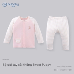 BU Baby (0M-12M) Bộ dài tay cài giữa Little Rainbow Bubaby Viscose IVS1102LR | Body Chính hãng