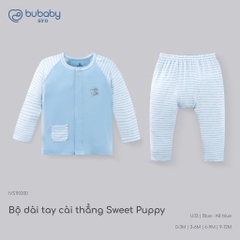 BU Baby (0M-12M) Bộ dài tay cài giữa Little Rainbow Bubaby Viscose IVS1102LR | Body Chính hãng