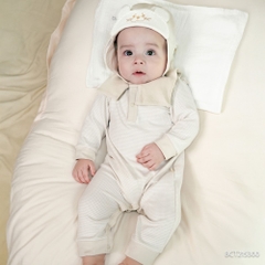 (1M-12M) Body dài tay cổ thủy thủ Thu đông cho bé Bubaby Cotton BCT215300| Quần áo Bubaby chính hãng