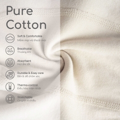 (1M-9M) Quần legging dài  liền tất BU Baby Cotton BCT410004 | Bubaby chính hãng