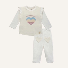 (6M-5Y) Bộ dài tay Thu đông cho bé Bubaby Signature Cotton BCT110202 | Quần áo BU Baby chính hãng