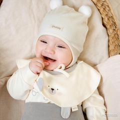 (0M-12M) Set Body chip dài tay cài vai Thu êm cho bé Bubaby Cotton BCT210103 | Body BU chính hãng