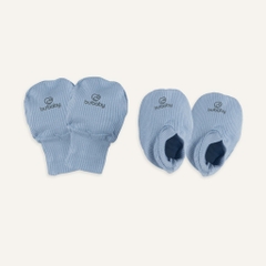 (Freesize) Bộ bao chân, bao tay Bubaby Cotton ACT400003 | Phụ kiện BU Baby Chính hãng