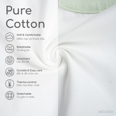 (6M-5Y) Bộ ngắn tay cổ trụ BU Bamboo Cotton BBC130304 | Quần áo Bubaby chính hãng