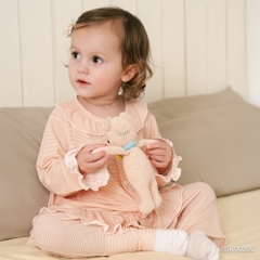 (18M-5Y)  Bộ dài tay cài giữa bèo cổ Pijama mặc ở nhà, đồ ngủ cho bé BU Siro BSR1102BC | Quần áo Bubaby chính hãng