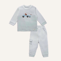 (6M-5Y) Bộ dài tay Thu đông cho bé Bubaby Signature Cotton BCT110202 | Quần áo BU Baby chính hãng