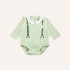 ( 1M-12M) Body chip dài tay cài sau cổ Peter Pan BU Baby Bamco BBC2110PP| Quần áo Bubaby chính hãng