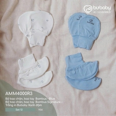 (Freesize) Bộ bao chân, bao tay Bubaby Cotton ACT400003 | Phụ kiện BU Baby Chính hãng