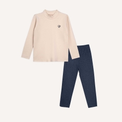 (2Y-5Y) Bộ dài tay cao cổ Bubaby Cotton BCT110902 | Quần áo BU Baby chính hãng