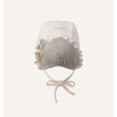 Mũ Bonnet viền bèo Cotton BU Baby ACT194305 | Phụ kiện Bubaby chính hãng