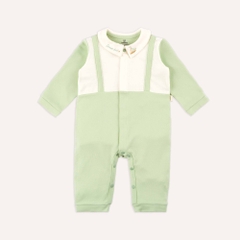 (1M-12M) Body dài tay cài giữa cổ trụ, cổ Peter Pan Bubaby Cotton Thu nhẹ BCT210204 BCT2103IM | Quần áo chính hãng