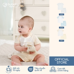 (0M-12M) Bộ ngắn tay cài giữa  BU Baby Molist BMD130200 | Bubaby chính hãng