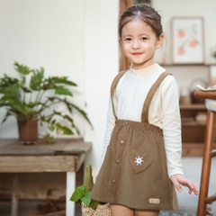 (6M-5Y) Chân váy yếm Thu êm Bubaby Cotton BCT501600 | BU Baby chính hãng