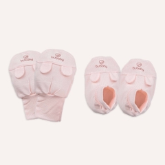 Bộ bao chân, bao tay  tai gấu  BU Baby ASR402800 | Phụ kiện Bubaby chính hãng