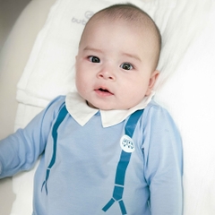 ( 1M-12M) Body chip dài tay cài sau cổ Peter Pan BU Baby Bamco BBC2110PP| Quần áo Bubaby chính hãng