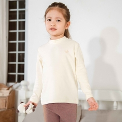 (2Y-5Y) Áo dài tay cao cổ BU Baby Cotton Thu êm BCT310900 | Bubaby Chính hãng