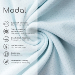 (NB-12M) Body chip dài tay, ngắn tay Molist Bubaby  BMD210500 | Body BU Baby  Chính hãng