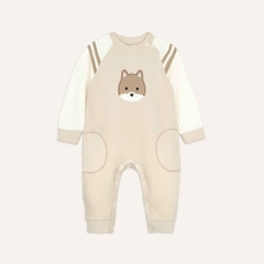 (3M-12M) Body dài tay cài vai Thu êm Bubaby Cotton BCT210100 | Đồ chính hãng